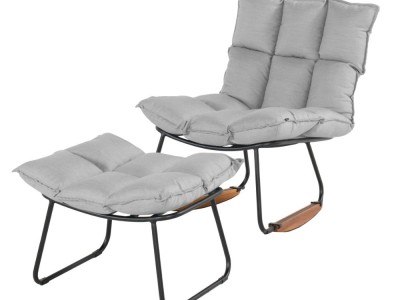 Schaukelsessel Leska mit Hocker